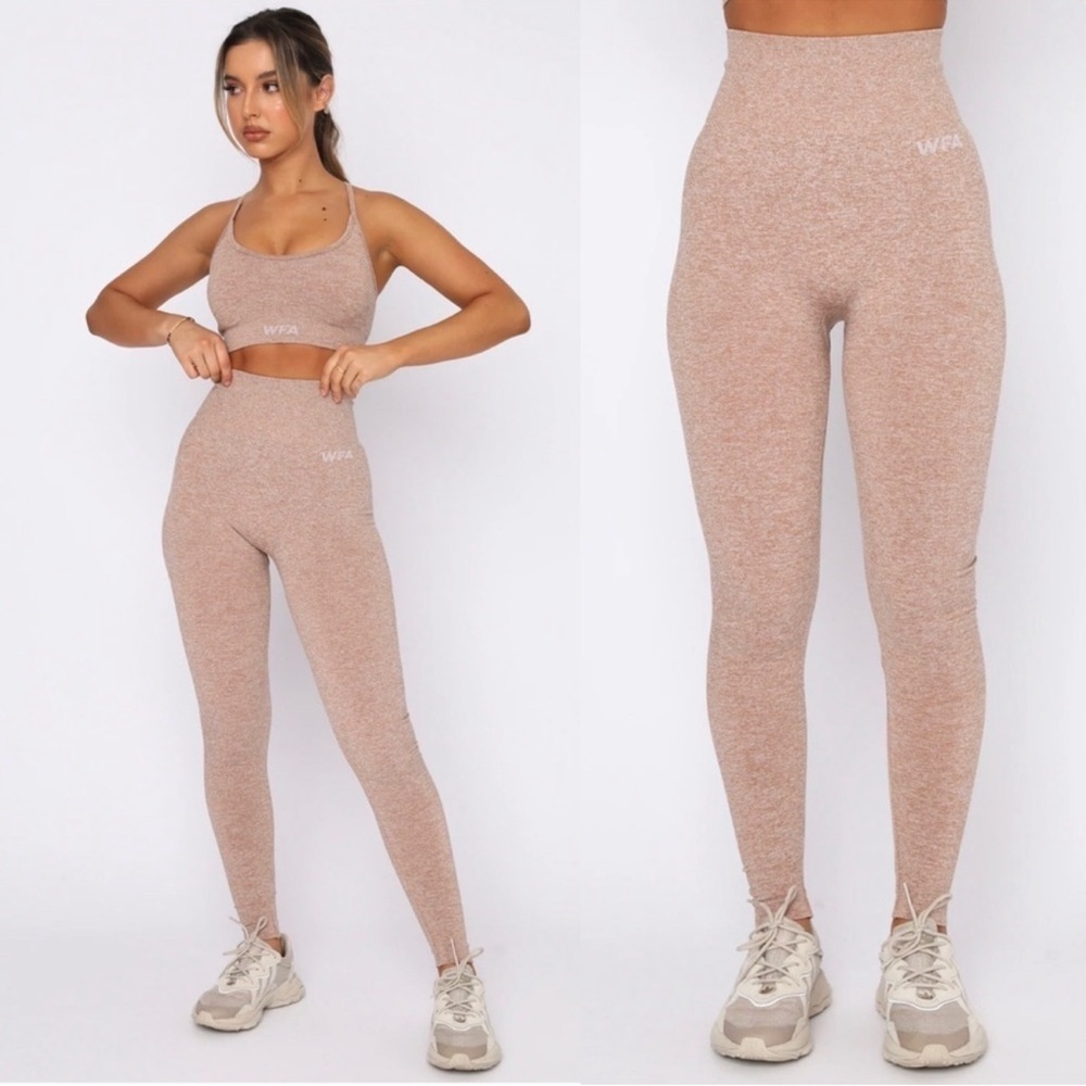 White Fox Active Seamless High Waisted Leggings